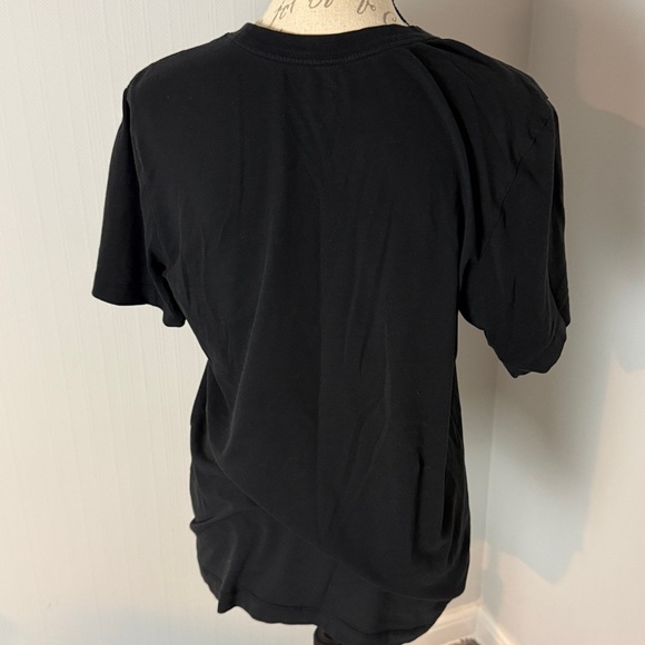 Nike Black Graphic Basketball Tee size Small Unisex Vintage Dri-Fit Floral - Picture 5 of 7